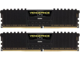 Corsair 16GB/2666MHz DDR4 VENGEANCE LPX fekete (Kit 2db 8GB) (CMK16GX4M2A2666C16) memória