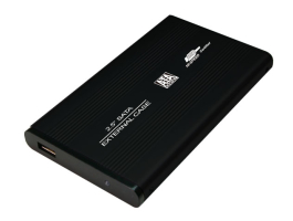 Logilink 2,5&quot; SATA3 USB2.0 Aluminium Black