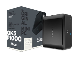 ZOTAC ZBOX-QK5P1000-BE ZOTAC ZBOX QK5P1000 i5-7200U QUADRO P1000 4G 2x DDR4 SODIMM M2 SSD (ZBOX-QK5P1000-BE)