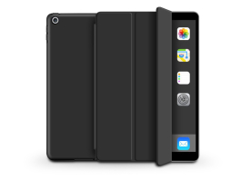 Apple iPad 9.7 (2017/2018) tablet tok (Smart Case) on/off funkcióval - black  (ECO csomagolás)