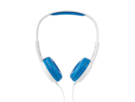 NEDIS On-Ear vezetékes fejhallgató 3.5mm Kábel hossz: 1.20m 82 dB Kék/Fehér (HPWD4200BU)