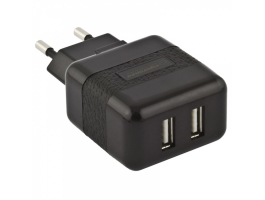 Esperanza Hálózati tölto 2x USB (2,1A) fekete (EZ114)