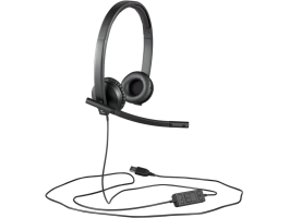 Logitech H570e USB fekete vezetékes headset (981-000575)