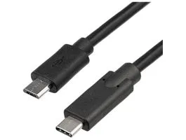 Akyga AK-USB-16 USB2.0 micro B - USB Type-C M/M adatkábel 1m