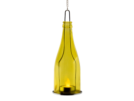 Home Dekorációs üveg LED mécsessel sárga (GB 23/YE)