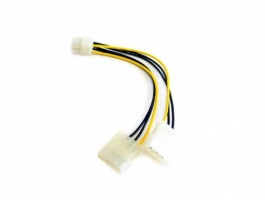 Kábel 2x molex -&gt; 6pin VGA tápkábel átalakító (KKTP0406)