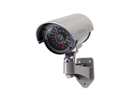 NEDIS Biztonsági Kamera Utánzat Golyó IP44 Elemes Áramellátás Kültérre Fali tartóval együtt Szürke (DUMCB40GY)