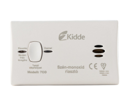 KIDDE 7CO cserélheto elemmel/hang- és fényjelzéssel/kompakt szén-monoxid érzékelo