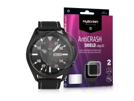 Samsung Galaxy Watch 3 (45 mm) ütésálló képernyővédő fólia - MyScreen Protector AntiCrash Shield Edge3D - 2 db/csomag -