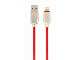 Gembird Premium rubber 8-pin charging and data cable 2m red