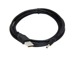 Gembird USB A - DC 3.5 x 1.3mm M/M tápkábel 1.8m fekete