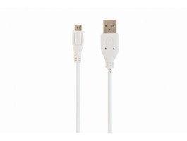 Gembird USB A - USB micro B M/M adatkábel 1m fehér