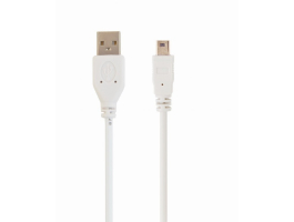 Gembird USB A - USB mini B M/M adatkábel 1m fehér
