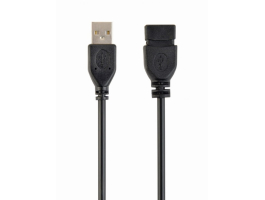 Gembird USB A M/F adatkábel hosszabbító 0.15m fekete