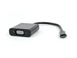 Gembird USB C - VGA M/F adapter 0.2m fekete