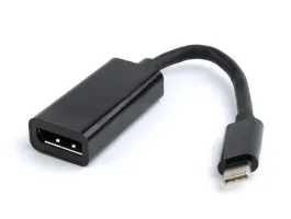 Gembird USB Type-C - Displayport M/F adapter 0.15m fekete