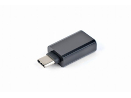 Gembird USB Type-C - USB2.0 A M/F adapter fekete