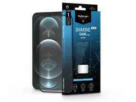 Apple iPhone 12 Pro Max edzett üveg képernyővédő fólia - MyScreen Protector   Diamond Glass Lite Edge2.5D Full Glue - fe