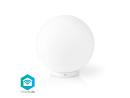 NEDIS SmartLife hangulatfény WiFi Kerek Átméro: 200 mm 360 lm Hideg Fehér / Meleg Fehér / RGB 2700 - 6500 K 5 W Üveg (W