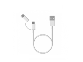 Xiaomi Mi 2-in-1 USB-A to Micro USB/USB Type-C kábel 1m - Fehér - SJV4082TY