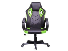 Iris GCH205BE fekete / zöld gamer szék