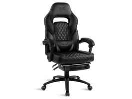 Spirit of Gamer szék - MUSTANG Black (állítható dolés/magasság kihajtható lábtartó max.120kg-ig fekete)