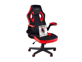 Racing BGEU-A136 Gaming Chair Black Black/Red