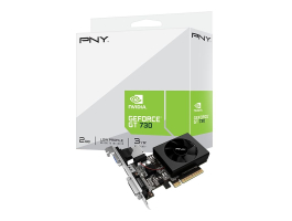 PNY GeForce GT 730 2GB Single Fan videokártya (VCG7302D3SFPPB)