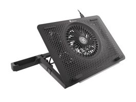 GENESIS OXID 450 RGB 15.6&quot; Laptop hutopad ventilátor RGB világítás USB fekete (NHG-1678)