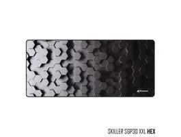 Sharkoon Skiller SGP30 XXL HEX (900 x 400 x 2,4 mm varrott szélek fekete)