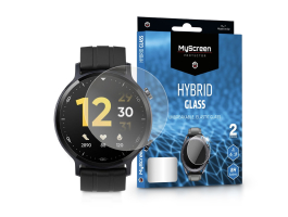 Realme Watch S Pro rugalmas üveg képernyővédő fólia - MyScreen Protector Hybrid Glass - 2 db/csomag - transparent