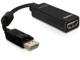 Delock Adapter Displayport apa  HDMI anya, 12,5 cm, fekete (61849)