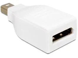Delock Adapter Displayport mini apa  Displayport anya nikkel bevonat, fehér (65239)