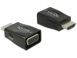 Delock Adapter HDMI-A dugó  VGA hüvely (65902)