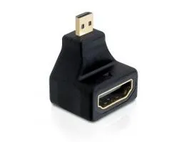 Delock Adapter magas sebességű HDMI - mikro D apa  A anya, elforgatott (65270)