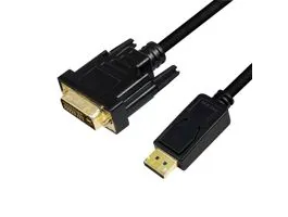 Logilink DisplayPort kábel, DP/M   DVI/M, 1080p, fekete, 2 m (CV0131)