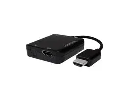 Logilink HDMI audio kivonó, A/M - A/F+3,5mm/F+ODT, 2CH/5.1CH, 0,1 m (CV0106)
