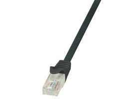 LogiLink Patch kábel Econline, Cat.5e, U/UTP, fekete, 0,5 m (CP1023U)