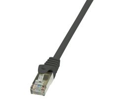 LogiLink Patch kábel Econline, Cat.6, F/UTP, fekete, 0,25 m (CP2013S)