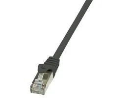 LogiLink Patch kábel Econline, Cat.6, F/UTP, fekete, 0,5 m (CP2023S)