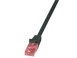 LogiLink Patch kábel PrimeLine, Cat.6, U/UTP, fekete, 2 m (CQ2053U)