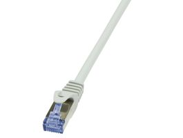 LogiLink Patch kábel PrimeLine, Cat.6A, S/FTP, szürke, 0,25 m (CQ3012S)