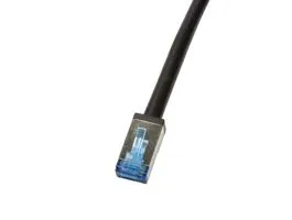 Logilink Patch kábel, kültéri, Cat.6A, S/FTP, fekete, 15 m (CQ7103S)