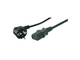 LogiLink Tápkábel  IEC aljzattal, fekete, 3 m (CP095)