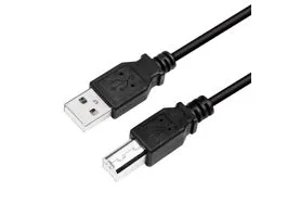 Logilink USB 2.0 kábel, USB-A/M - USB-B/M, fekete, 2 m (CU0007B)