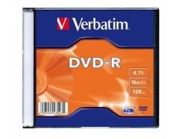 Verbatim DVD-R 4,7GB 16x Slim tokos DVD lemez