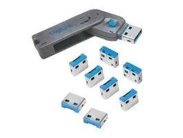 Logilink USB-A port blokkoló (1x kulcs és 8x zár) (AU0045)