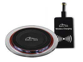 Media-Tech Cristal Wireless Qi vezeték nélküli töltő szett (MT6271)