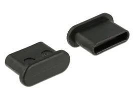 Delock Porvédo USB Type-C  kimenethez fogantyú nélkül 10 darab fekete (64014)