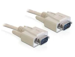 Delock RS-232 soros kábel, Sub-D9 apa / apa, 5 m (82982)